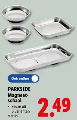 Lidl Parkside magneetschaal aanbieding