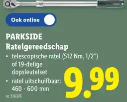 Lidl Parkside ratelgereedschap aanbieding