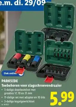 Lidl Parkside Toebehoren voor slagschroevendraaier aanbieding