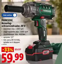 Lidl Accuslag-schroevendraaier, 20 V aanbieding