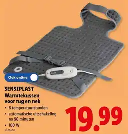 Lidl SensiPlast warmtekussen voor rug en nek aanbieding