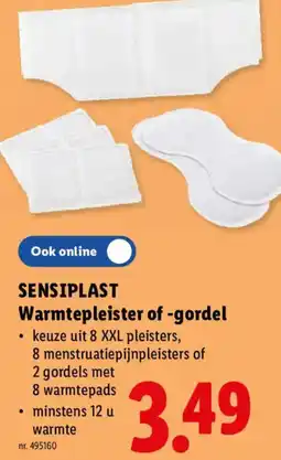 Lidl Sensioplast warmtepleister of -gordel aanbieding
