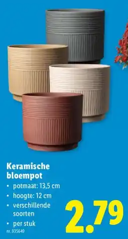Lidl Keramische bloempot aanbieding