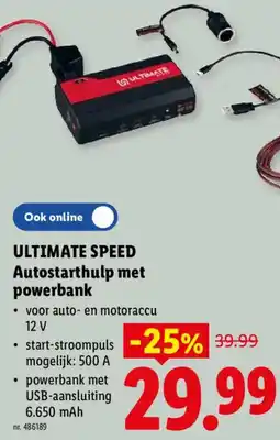 Lidl Ultimate speed autostarthulp met powerbank aanbieding