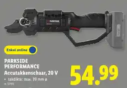 Lidl Parkside performance accutakkenschaar aanbieding