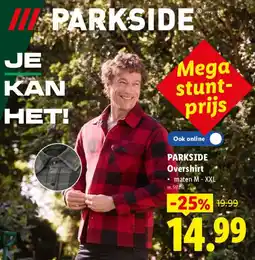 Lidl Parkside overshirt aanbieding