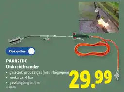 Lidl Parkside onkruidbrander aanbieding