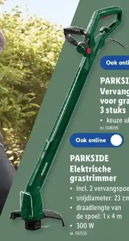 Lidl Parkside Elektrische grastrimmer aanbieding