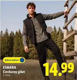 Lidl Esmara corduroy gilet aanbieding