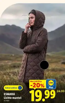 Lidl Esmara lichte mantel aanbieding