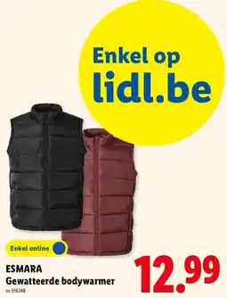 Lidl Esmara gewatteerde bodywarmer aanbieding