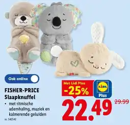 Lidl Fisher-price slaapknuffel aanbieding