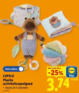 Lidl Lupilu Pluche activiteitsspeelgoed aanbieding