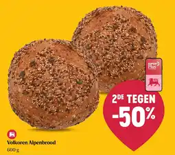 Delhaize Volkoren Alpenbrood aanbieding