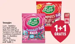 Delhaize Lutti Bubblizz Fizz Balls aanbieding
