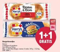 Delhaize Burgerbroodjes Harrys aanbieding