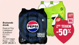 Delhaize Bruisende drank pepsi of 7up aanbieding