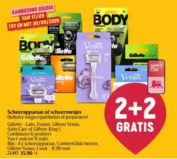 Delhaize Scheerapparaat of scheermesjes aanbieding