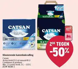 Delhaize Klonterende kattenbakvulling aanbieding
