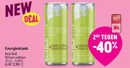 Delhaize Energiedrank Red Bull Winter edition aanbieding