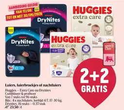 Delhaize Luiers, luierbroekjes of nachtluiers aanbieding