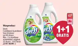 Delhaize Wasproduct Dreft aanbieding