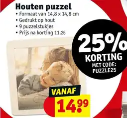 Kruidvat Houten puzzel aanbieding