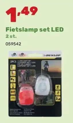 Happyland Fietslamp set LED aanbieding