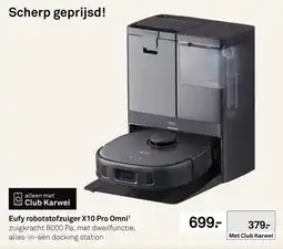 Karwei Eufy robotstofzuiger X10 Pro Omni aanbieding