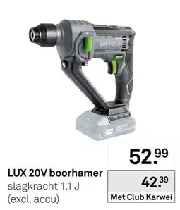 Karwei Lux 20v boorhamer aanbieding