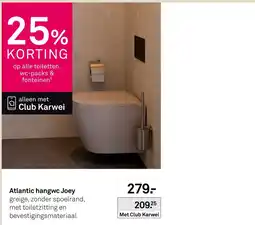 Karwei Atlantic hangwc Joey aanbieding