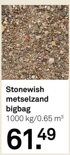 Karwei Stonewish metselzand bigbag aanbieding