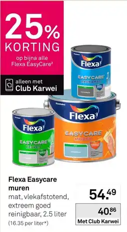 Karwei Flexa Easycare muren aanbieding