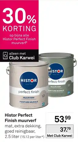 Karwei Histor Perfect Finish muurverf aanbieding
