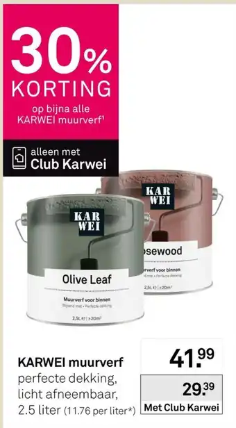 Karwei Karwei muurverf aanbieding