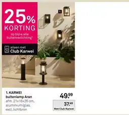 Karwei buitenlamp Aran aanbieding