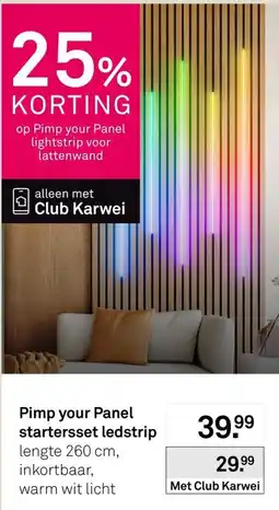 Karwei Pimp your Panel starterset ledstrip aanbieding