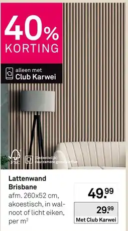 Karwei Lattenwand Brisbane aanbieding
