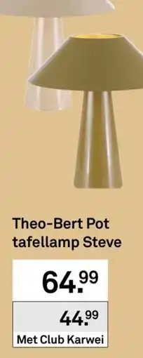 Karwei Theo-Bert Pot tafellamp Steve aanbieding