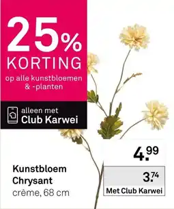 Karwei Kunstbloem Chrysant aanbieding
