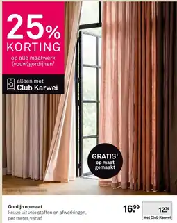 Karwei Gordijn op maat aanbieding