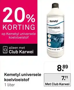 Karwei Kemetyl universele koelvloeistof aanbieding