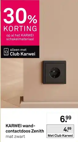 Karwei KARWEI wand-contactdoos Zenith aanbieding