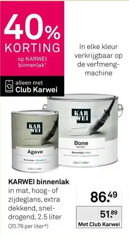 Karwei Karwei Binnenlak aanbieding