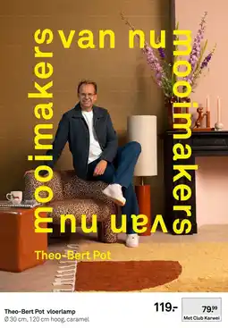 Karwei Theo-Bert Pot vloerlamp aanbieding