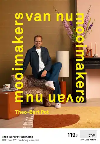 Karwei Theo-Bert Pot vloerlamp aanbieding