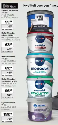 Karwei Histor Monodek Revolution aanbieding