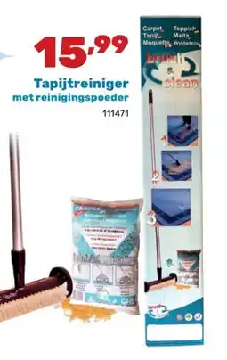 Happyland Tapijtreiniger met reinigingspoeder aanbieding