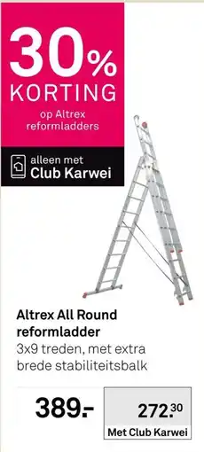 Karwei Altrex All Round reformladder aanbieding