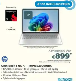 AUVA OmniBook 3 NG AI aanbieding